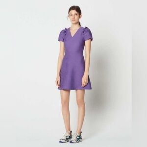 Sandro Paris - Frilled trim woven dress sz M/6